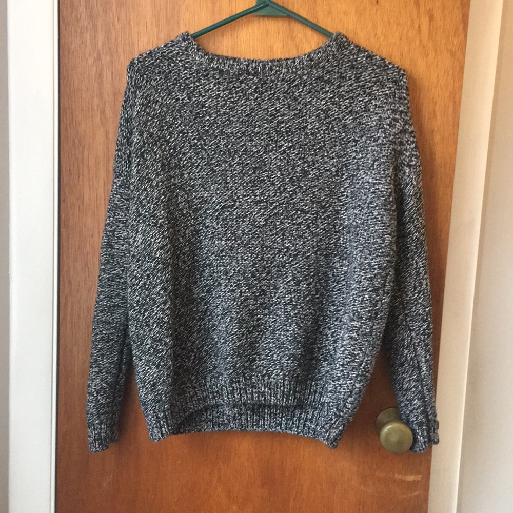 Black and grey sweater